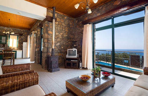 Livadia Villa | Livadia Villa with private pool and sea view - 13 min from Elafonissi Beach