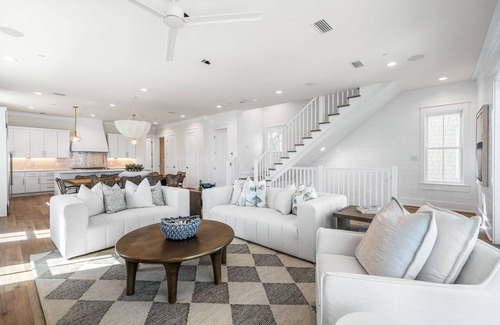 Seawalk Circle House | Loaded Designer Home with Gulf Views, One Minute to the Beach, Private Pool