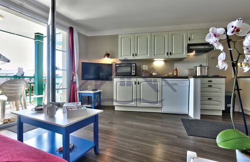 Guilvinec Apartment | LocaLise - Appartement A16 au Guilvinec - Sea and pool view - All on foot