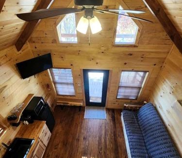 Scio House | Lofted Cabin Wonderful for Outdoor Adventures in Ohio