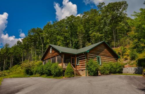 Fleetwood House | Log Cabin between Boone & J - Hot Tub - Private - Gas Fireplace - One Level