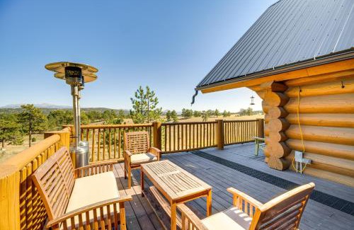 Florissant House | Log Cabin on Private 45-Acre Ranch in Florissant!