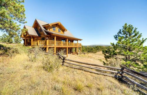 Florissant House | Log Cabin on Private 45-Acre Ranch in Florissant!