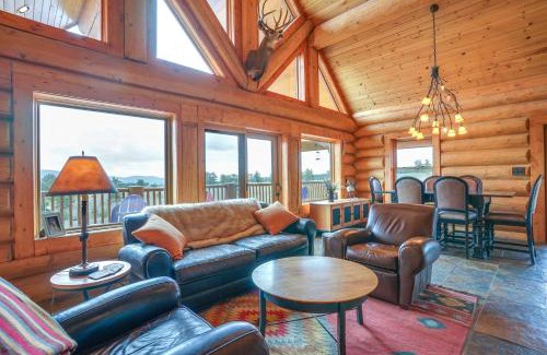Florissant House | Log Cabin on Private 45-Acre Ranch in Florissant!