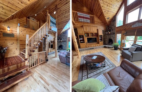 Saint Mary Cabin | Log Lodge - Secluded - Private Pool - Game Room - WiFi - 1 Hr South of St.Louis