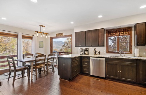 Rileyville House | Lone Bear Cabin: Lv2 EV, WiFi, River Access, Mountain Views, fireplace, hot tub