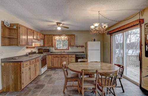 Phillips House | Long Lake View on chain of lakes w/dock; supper clubs/bars in walking distance