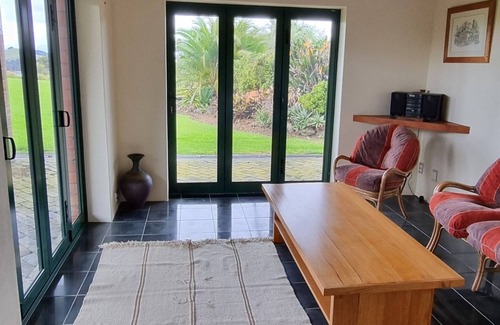 Pataua South Apartment | Lookout at Pataua South, 5 minutes from the beach. Space to play.