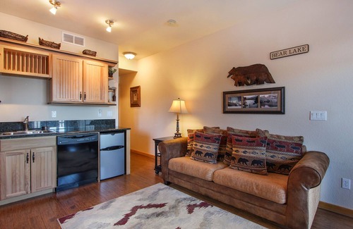 Estes Park Condo | Lookout Mountain 27B - 1 Br/2 Bath Condo with Private Hot Tub, 2 Fireplaces