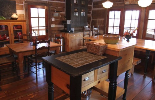 Guntersville House | Looks Rustic But Luxury Awaits You at Two Cabins Lodge. Lakefront with pool.