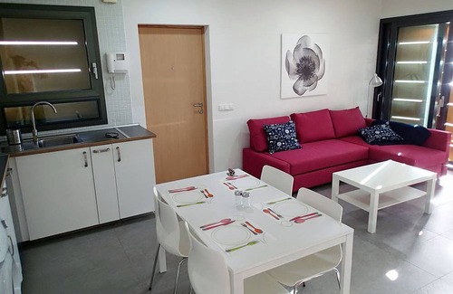 El Medano Apartment | Los Balos 29 by RENTMEDANO beach front attic wifi, parking, board storage