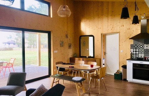 Lit-et-Mixe House | Lovely and comfy wooden house in a big garden close to beaches and the village