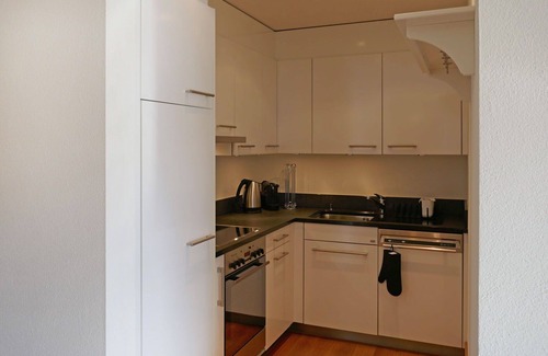 Samedan Apartment | Lovely apartment for 2 people with WIFI, TV, balcony, panoramic view and parking