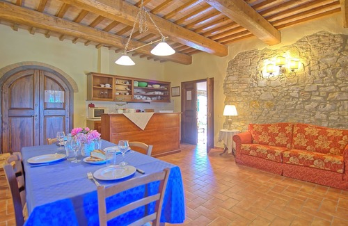 Barberino Tavarnelle Apartment | Lovely apartment for 8 guests with pool, WIFI, pets allowed and parking, close to Greve In Chianti