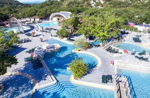 Saint Alban Auriolles House | Lovely apartment in villa for 6 guests with hot tub, pool, A/C, WIFI, TV, patio and parking