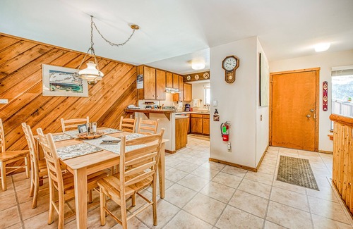 Lakeshore Condo | Lovely condo with free WiFi, pellet stove, large deck, & serene setting