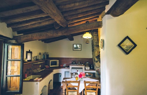 Barberino Val d'Elsa Apartment | Lovely cottage in Chianti, on Tuscan organic ecoturismo with pool & sunset views