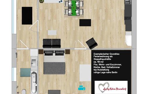 Oberhavel Apartment | Lovely Hohen Neuendorf