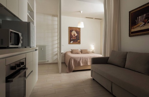 Pesaro Apartment | Lovely studio apartment with balcony a stone's throw from the sea and downtown