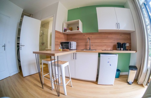 Downtown Angers Apartment | Lovely Studio with Terrace - City Center - Sleeps 2