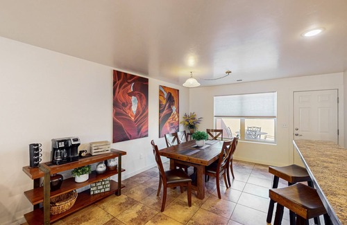Moab South Valley House | Lovely townhome near town with pool, hot tub, playground, patio & tennis