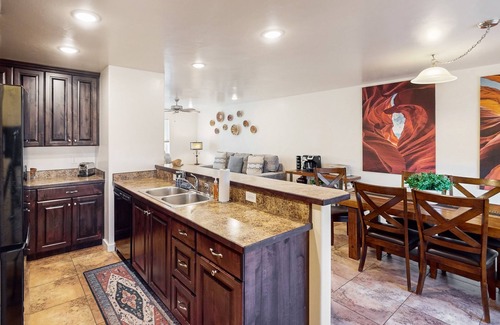 Moab South Valley House | Lovely townhome near town with pool, hot tub, playground, patio & tennis