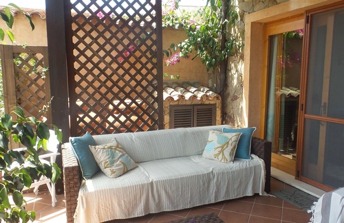 Chia Villa | "LUNA" small villa with sea view and swimming pool