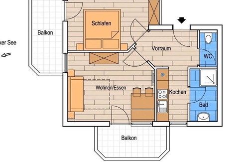 Drobollach am Faakersee Apartment | Lupinienweg - Fewo Nr.1 - Ferienwohnungen Petschnig