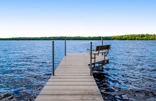 Conover House | Lured Den - Completely Renovated Lakefront Cottage w/ Private Dock, Laundry, AC