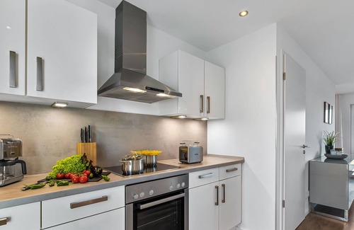 Olpenitz House | Lütthoorn - 1st row on the water, wood-burning stove, sauna, roof terrace, barbecue