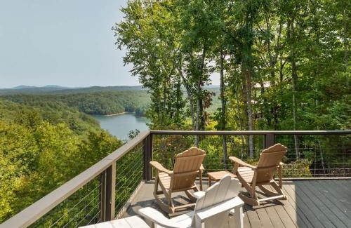 Necowa Cove House | Lux 5Br Lake & Mtn View Hot Tub Firepit Game Rm