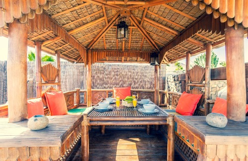 Haria Apartment | LUX Eco Twin Yurt, Pool, Play Park, just 300mt Sandy Beach/Restaurants/Beach Bar