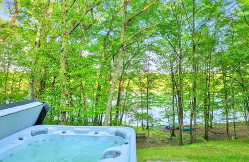 Pocono Mountain Lake House | LUX Lakefront, Games, Indoor Pool, Hiking, Hot Tub Fully Loaded, Dock