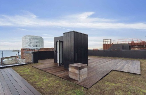Copenhagen Apartment | Luxe Doublex w water view