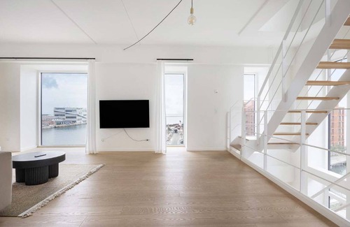 Copenhagen Apartment | Luxe Doublex w water view & private terasse