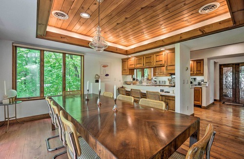 Plymouth House | Luxe Plymouth Chalet w/Indoor Pool & 3 Decks!