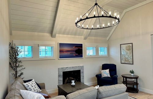 Laconia House | Luxe waterfront on Paugus Bay w/PVT Dock, Fireplace, Pvt Deck, Sonos, Sleeps 10
