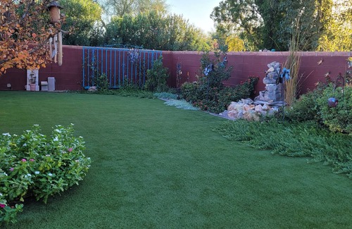 Green Valley Fairways House | Luxurious Backyard Living at charming Adobe brick home