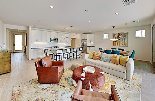 Indio House | Luxurious private oasis with pool, spa, firepit lounge & on-site restaurant