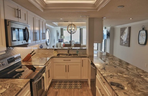 New Smyrna Beach Condo | Luxurious, Remodeled Oceanfront Condo with a View! EBB TIDE, 2 BD, 2 BA.