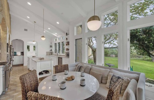 Fredericksburg House | Luxurious Watershaus Ranch - Pool and Hot Tub, Fireplaces, Stunning Views!
