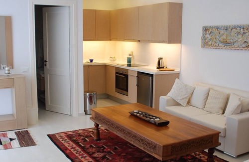 Istron Apartment | Luxury 2 person open plan apartment, private infinity pool, spectacular views