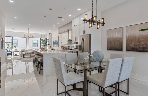 Downtown House | Luxury 4 Story Townhome with Elevator, Private Rooftop with Jacuzzi
