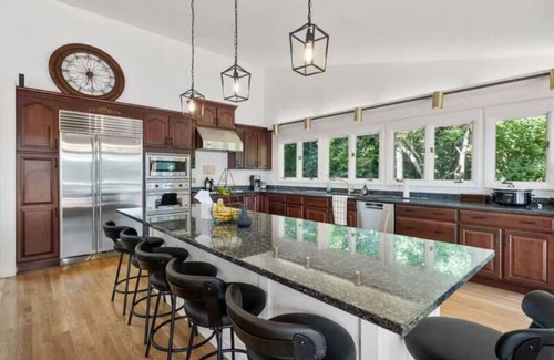 Laconia House | Luxury 5b 3ba on 10 acres w Lake view, Firepit, Hot Tub, Gameroom, close to Ski!