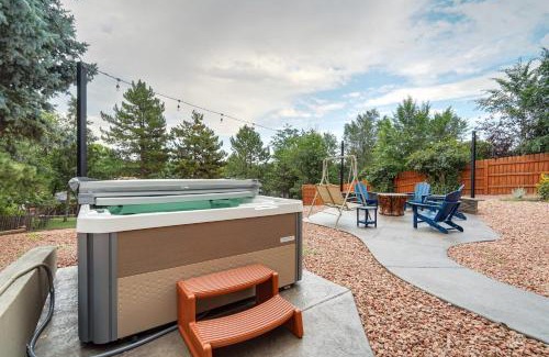 Northeast Colorado Springs House | Luxury 5BD Retreat Hot Tub Fire Table Mtn Views