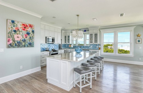Butler Beach House | Luxury 8BR Ocean Views, Pool & Heated Spa, Walk to the Beach! 360 Views from Top