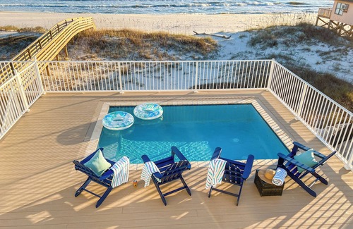 Southpointe House | Luxury/Beachfront/Heated Pool/Elevator/Indoor-Outdoor Game room/Fire pit