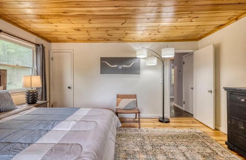 Mineral Bluff Ski Chalet | Luxury Chalet on 50 Acres, Hot Tub, Game Room, Mountain View & seasonal spring
