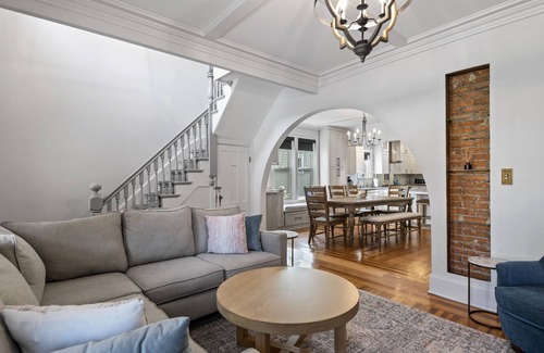 Saratoga Springs House | Luxury Charmer with Pool Walk to Town/Track