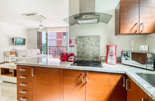Zazil-ha Apartment | Luxury condo with balcony, AC, strong WiFi & rooftop pool - near the beach